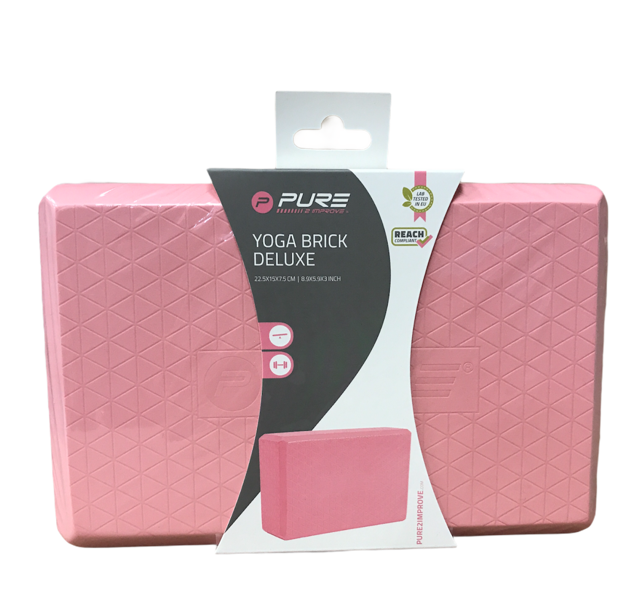 Pure 2Improve Yoga Brick P2I201560 Mattoncino Yoga EVA Rosa