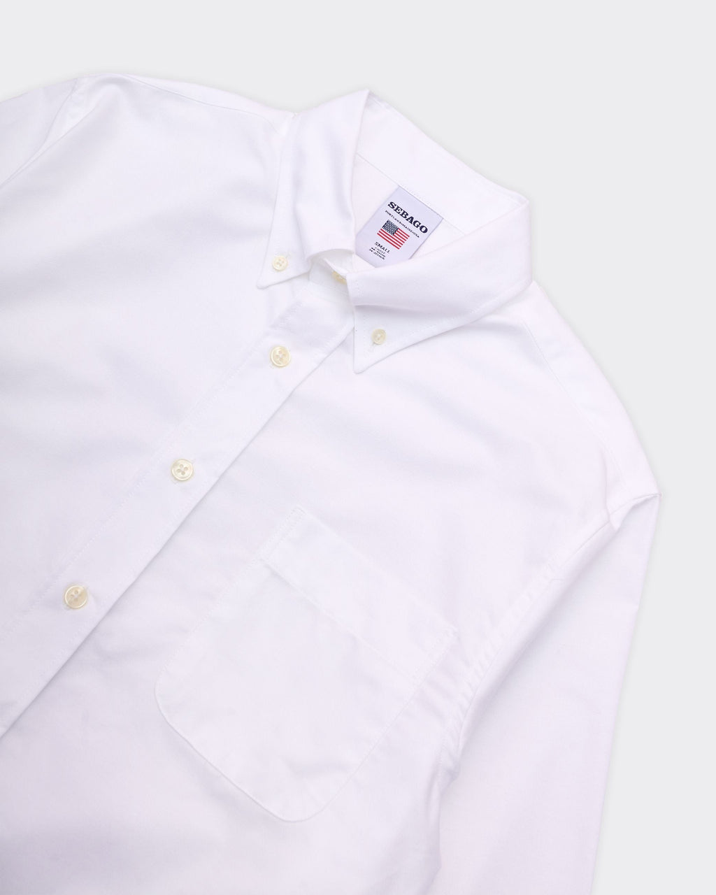 Camicia Whaleback Button Down Bianca