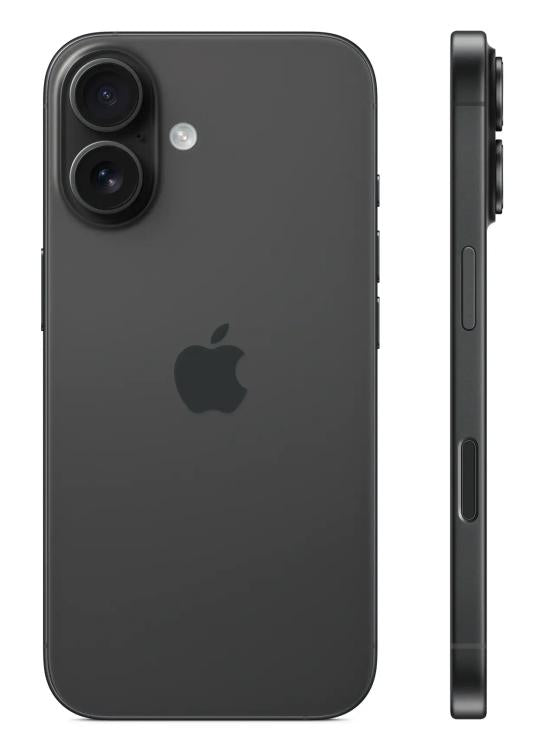 APPLE IPHONE 16 128GB OLED 6.1" BLACK NERO EU MYEK3QL/A - 12MP DUAL ESIM 5G