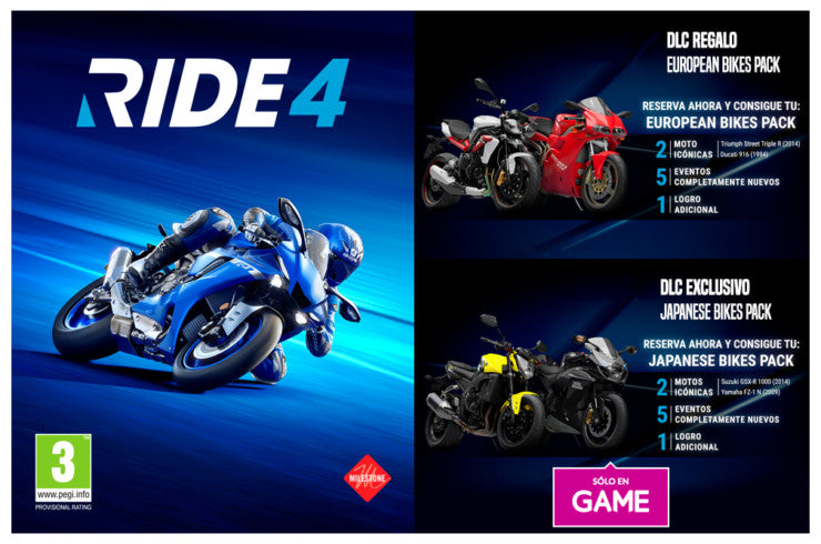 Ride 4 Ps4 Videogioco Ufficiale Moto Da Strada Eu Italiano Motogp Naked Ps5 Upgr