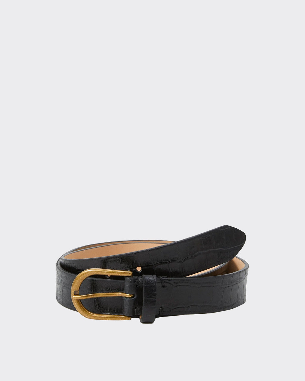 Cintura Calle Leather Nera