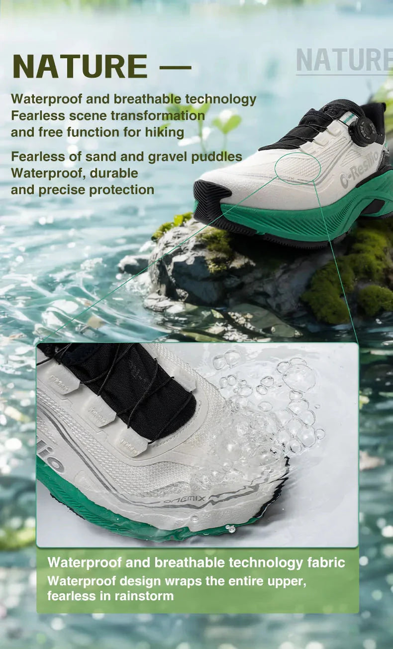 ONEMIX Scarpe Sportive Casual Impermeabili Autunno Inverno per Uomo, Scarpe da Passeggio Leggere Antiscivolo per Esterni, Scarpe da Papà per Donna