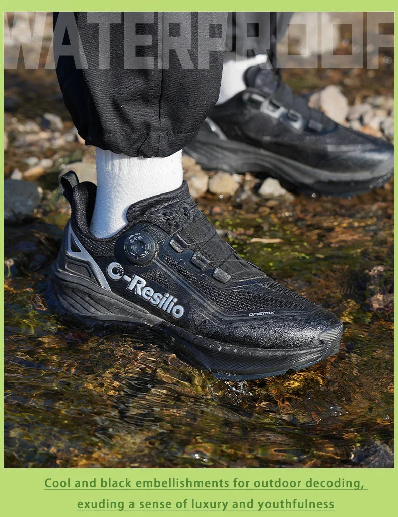 ONEMIX Scarpe Sportive Casual Impermeabili Autunno Inverno per Uomo, Scarpe da Passeggio Leggere Antiscivolo per Esterni, Scarpe da Papà per Donna