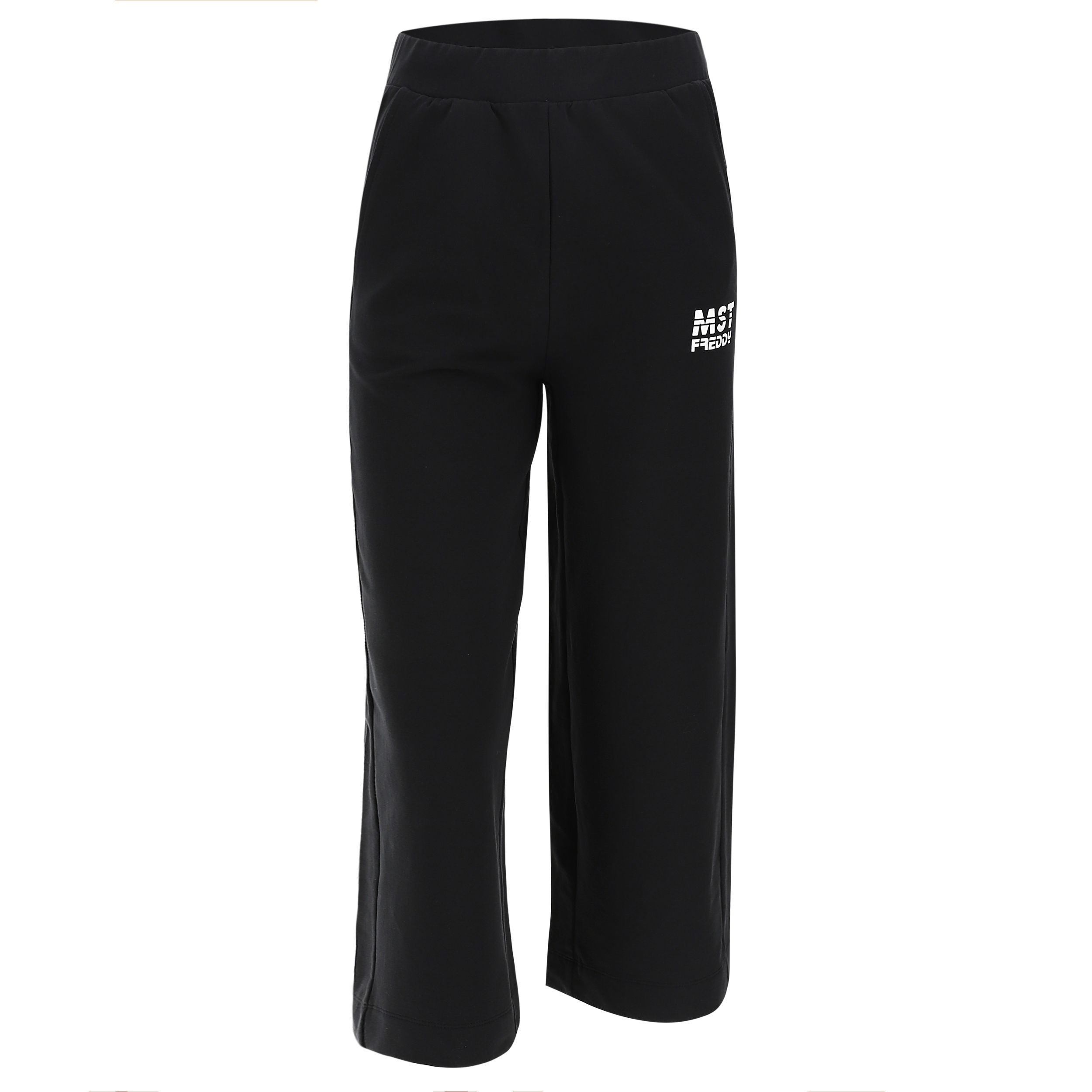 Freddy Pantalone Palazzo in Felpa Elasticizzata S2WMAP5 black