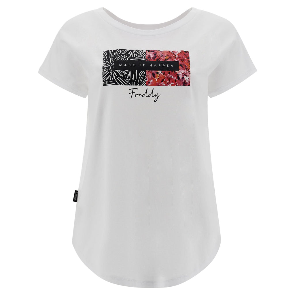 Freddy T-shirt manica corta da donna  S3WBFT4 W white