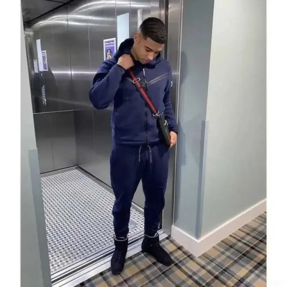 Men's Tracksuits Sports Suit Cotton Brand Tech Fleece Good Quality Hoodie Male Training Wear Sweatshirt Set Sweatpants