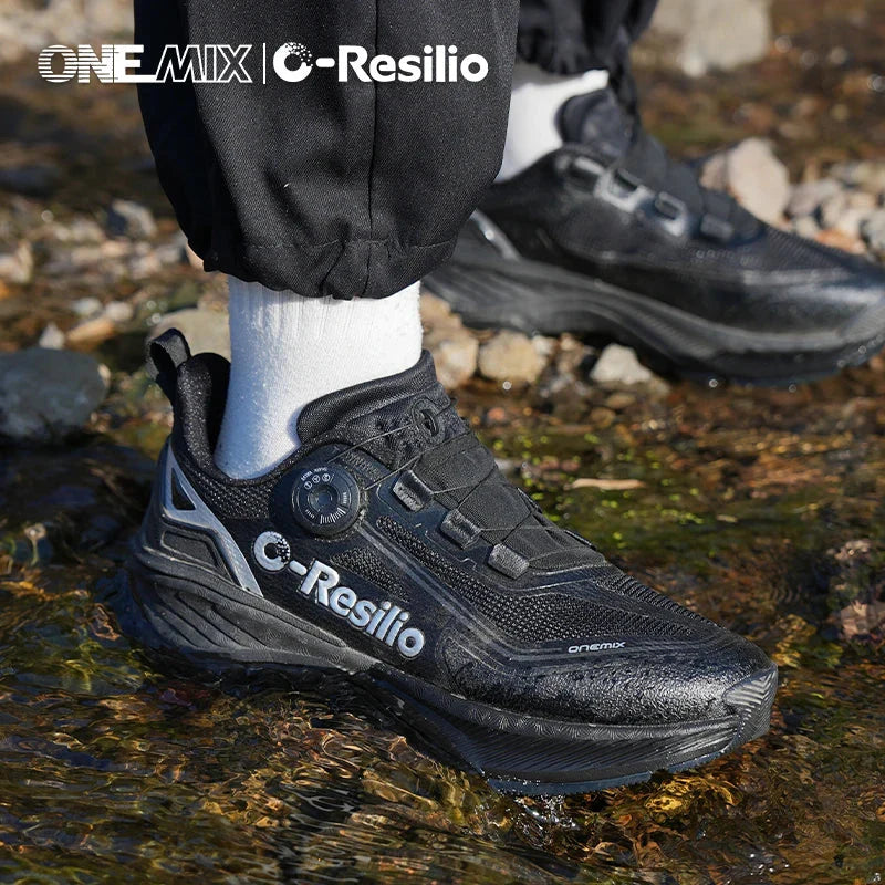 ONEMIX Scarpe Sportive Casual Impermeabili Autunno Inverno per Uomo, Scarpe da Passeggio Leggere Antiscivolo per Esterni, Scarpe da Papà per Donna