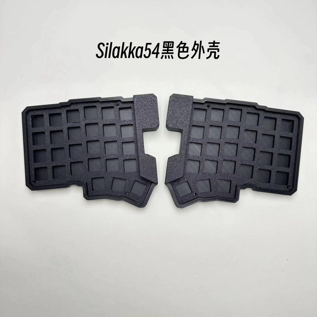 Silakka54 Split Keyboard Wired Hot Swap Support QMK/VIAL Keyboard Ergonomics Rp2040Zero Customized PC Gamer Accessories