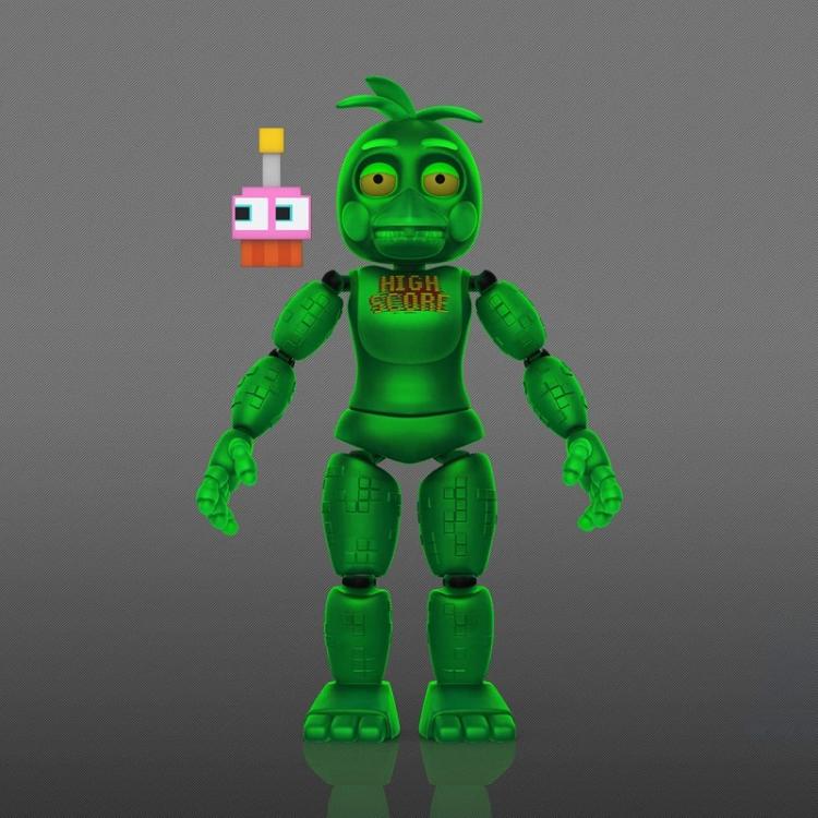 Funko Pop ! Five Nights At Freddy'S - High Score Chica Glows In The Dark Blue