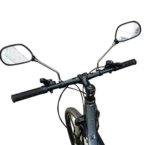 COPPIA 2 SPECCHIETTI RIGIDO BICI RETROVISORE SPECCHIO BICICLETTA DESTRO/SINISTRO
