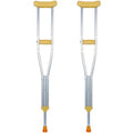 COPPIA STAMPELLE ASCELLARI REGOLABILI LEGA ALLUMINIO FISIOTERAPIA SUPPORTO GAMBE
