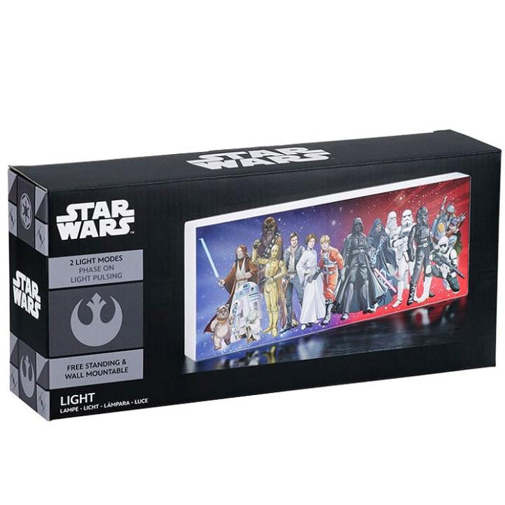 Paladone Lampada Ufficiale Star Wars Personaggi Light Pulsing 30Cm Wide Led