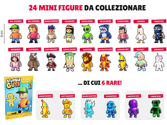 Stumble Guys Minifigures 3D Serie - 1 Bustina (1Pz A Sorpresa) Collezione 2024