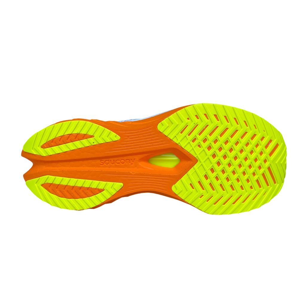 Saucony Endorphin Speed 4 S20940-30 Scarpe Running Uomo Piastra Nylon Gara Allenamento Veloce Bianco Arancio
