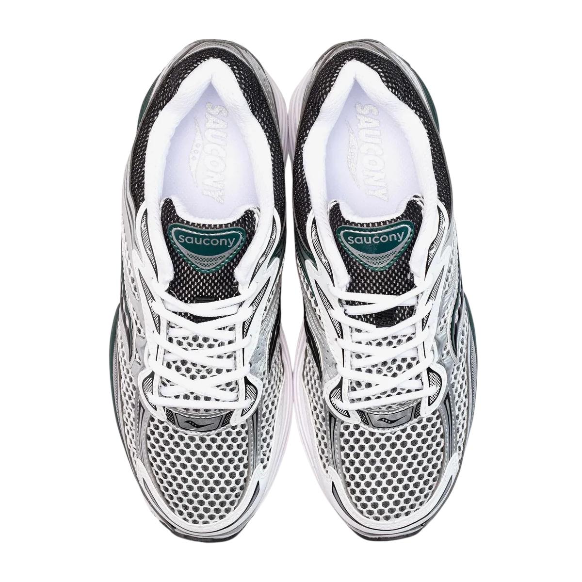 Saucony Sneakers Uomo ProGrid Omni 9 S70739-56 Bianco Argento Verde Pino