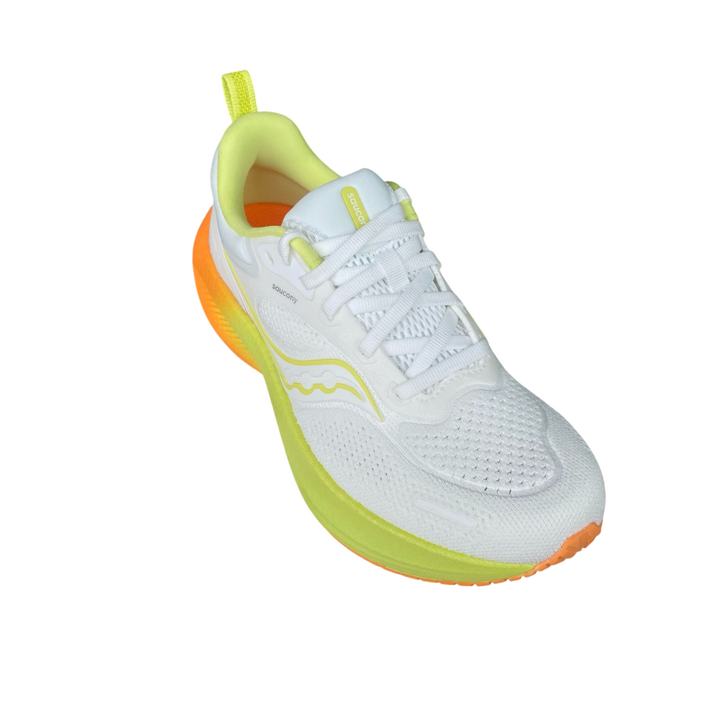 Saucony Surge 3 Donna Bianco Giallo S18215-100 - Scarpe Running Ammortizzate PowerGrid