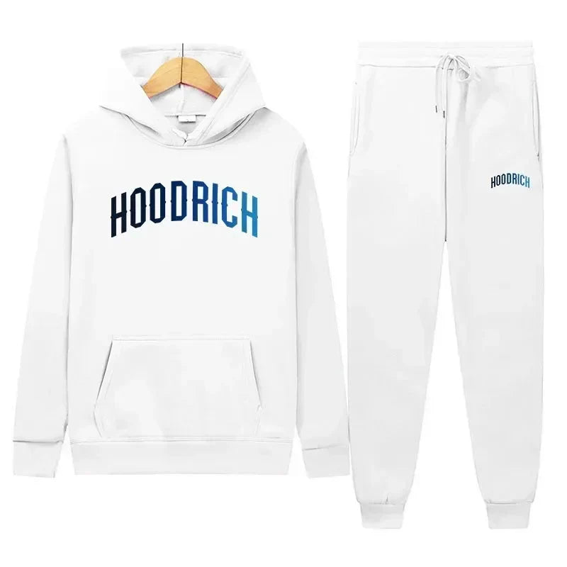 2025 Autumn/Winter Men's and Women's Letter-Printed Sporty Sweatshirt Set - Classic, Retro, Comfortable and Versatile