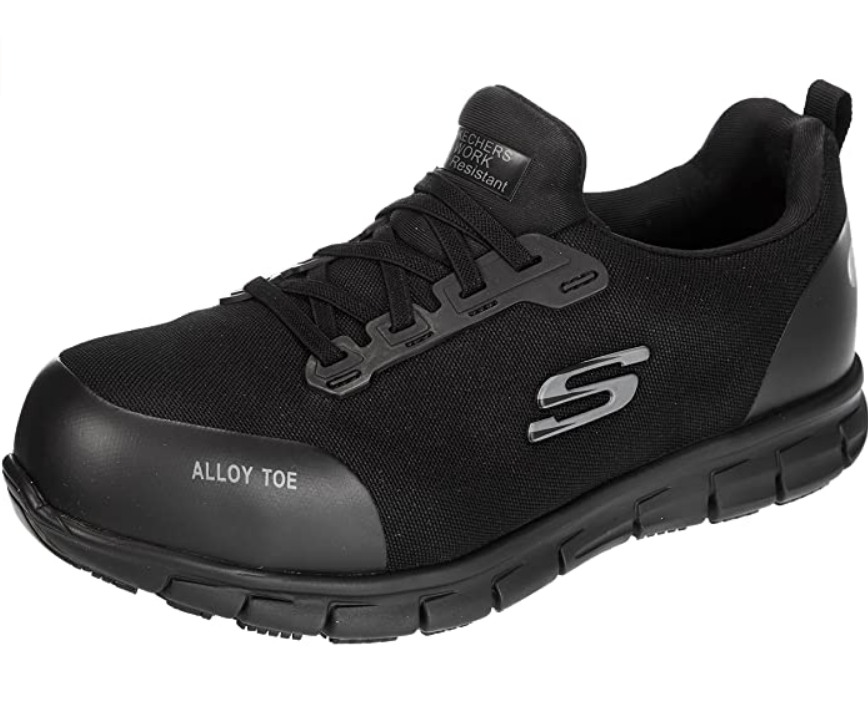 Skechers Sure Track Jixie 108041EC Nero | Scarpe Antinfortunistiche Donna CertificatE
