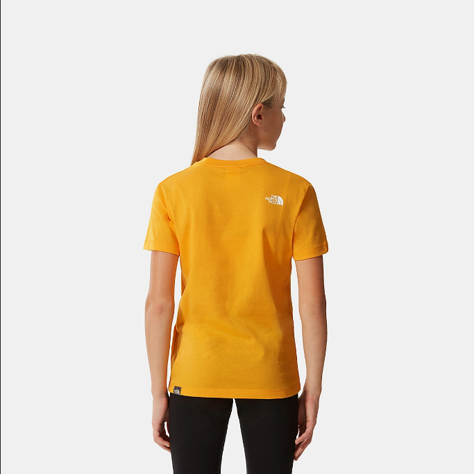 The North Face maglietta manica corta da ragazzi SS Simple Dome NF0A2WAN56P1 oro