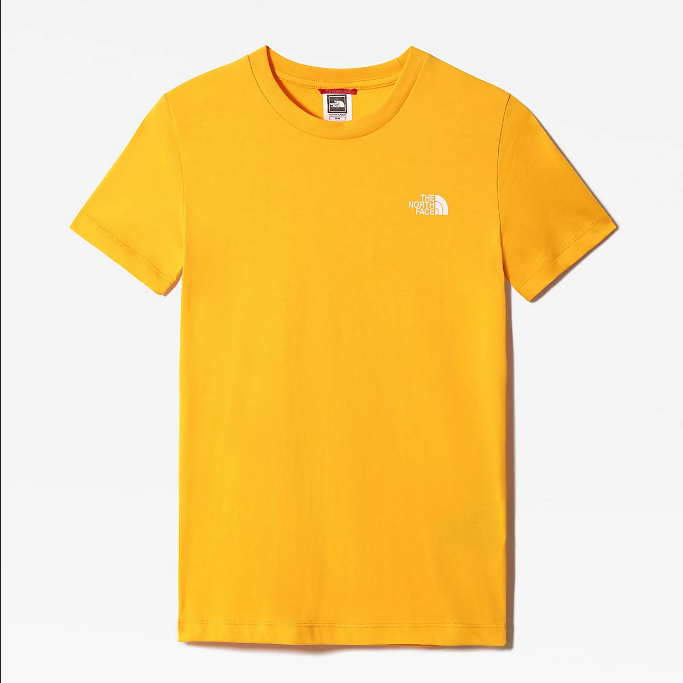 The North Face maglietta manica corta da ragazzi SS Simple Dome NF0A2WAN56P1 oro