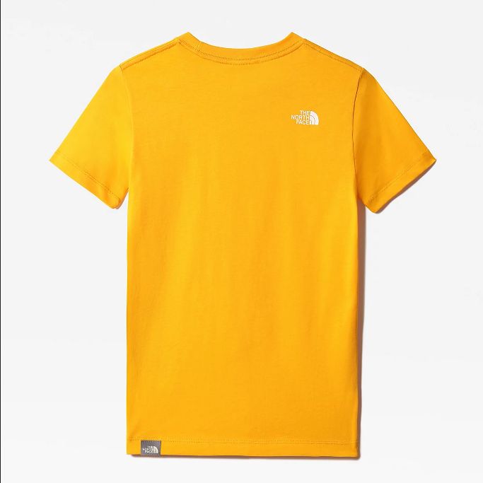 The North Face maglietta manica corta da ragazzi SS Simple Dome NF0A2WAN56P1 oro