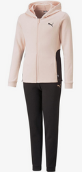 Puma Tuta da ragazza con cappuccio 673586 66 nero rosa