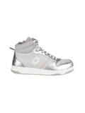 Lotto Scarpa da ginnastica da ragazza alta con Zip Rocket AMF Metal 218173 9F2 mushroom gray-white-silver