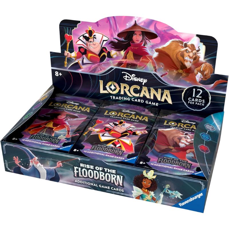 Disney Lorcana : Rise of the Floodborn – Display con 24 booster pack (inglese)