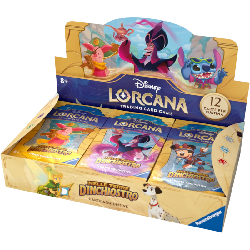 Disney Lorcana – Nelle Terre d’Inchiostro – Display da 24 Buste (Italiano)