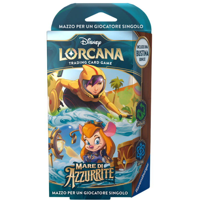 Disney Lorcana - Mare di Azzurrite – Starter Deck Smeraldo/Zaffiro (ITA)