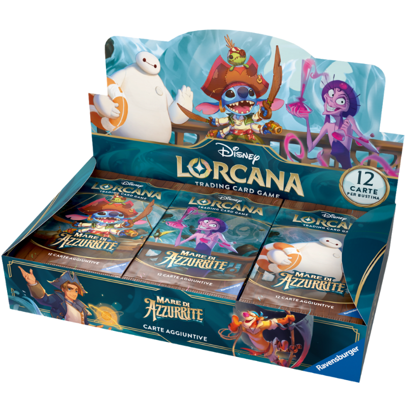 Disney Lorcana - Mare di Azzurrite – Display 24 Buste (ITA)