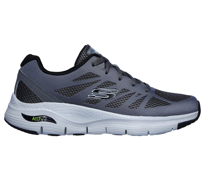 Skechers Arch Fit Charge Back 232042 CCBK Scarpe Walking Uomo Charcoal Black