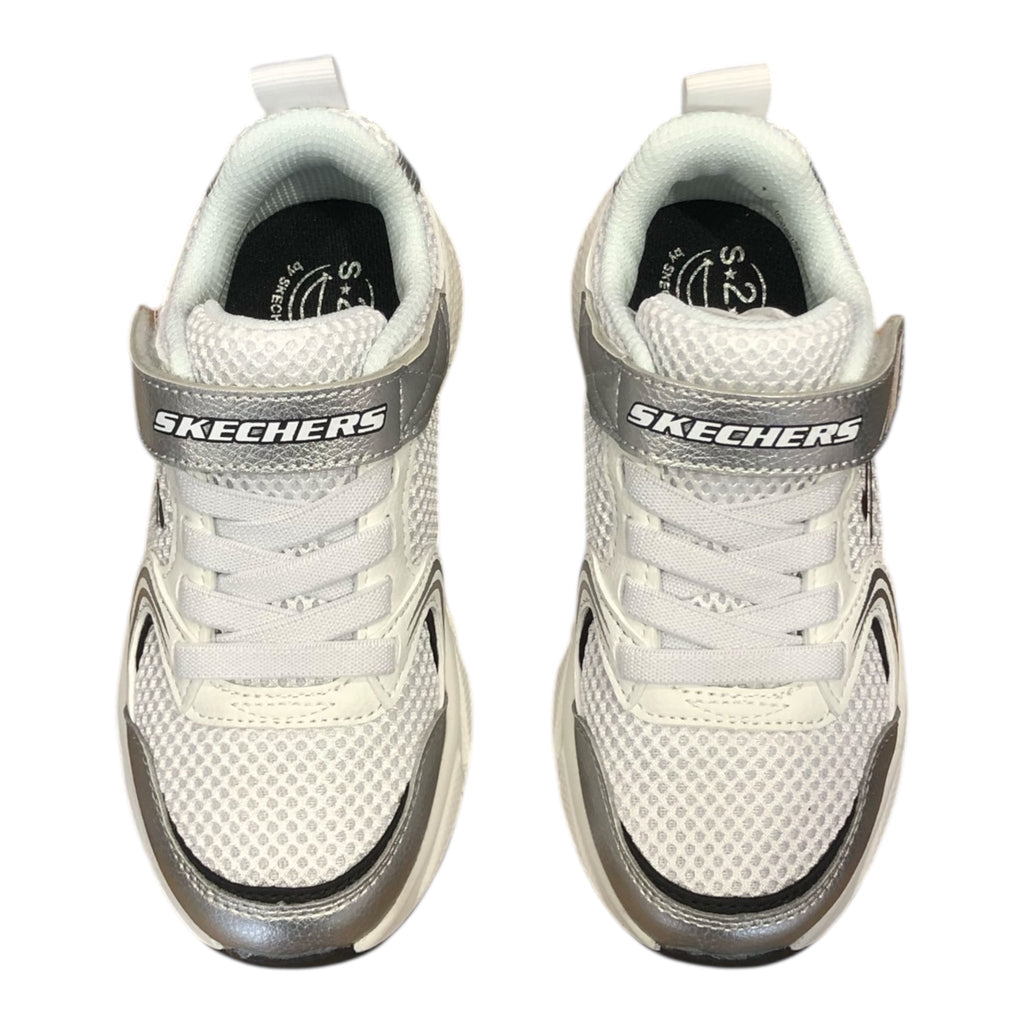 Skechers Retro-Graph 303692L WSL White/Silver Bambino