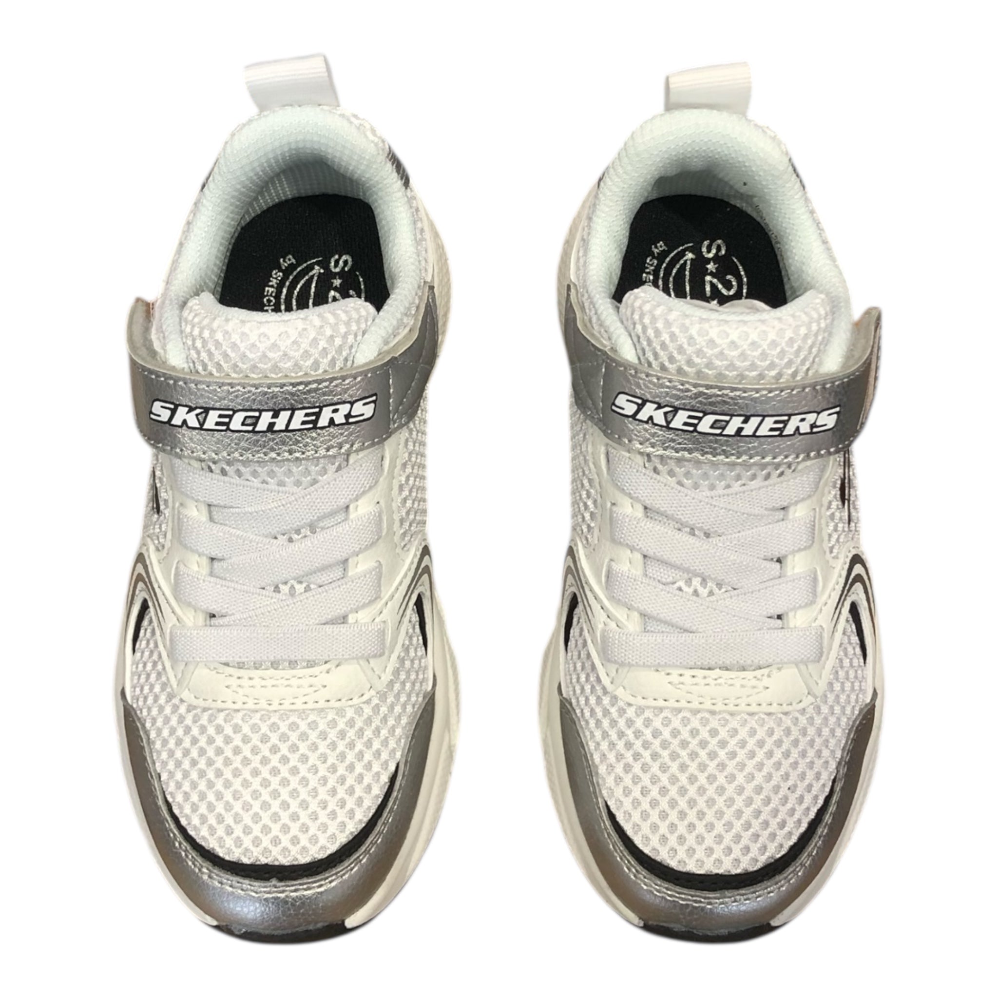 Skechers Retro-Graph 303692L WSL White/Silver Bambino