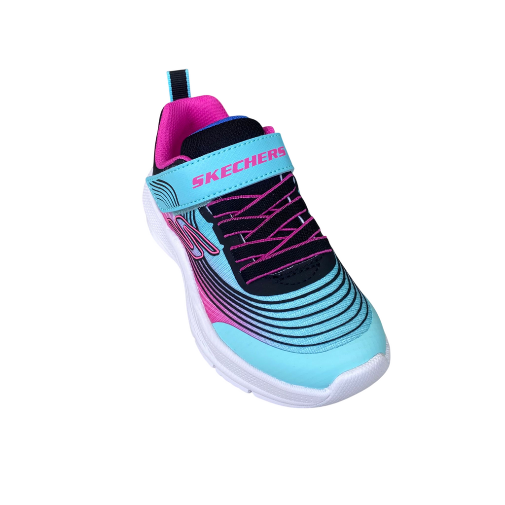 Skechers Microspec Advance - Scarpe da Ginnastica Bambina con Velcro e Lacci Elastici