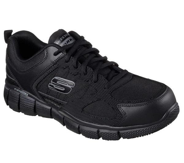 Skechers Scarpa Antinfortunistica Uomo Work Telfin Sanphet 77152EC-BLK Nero