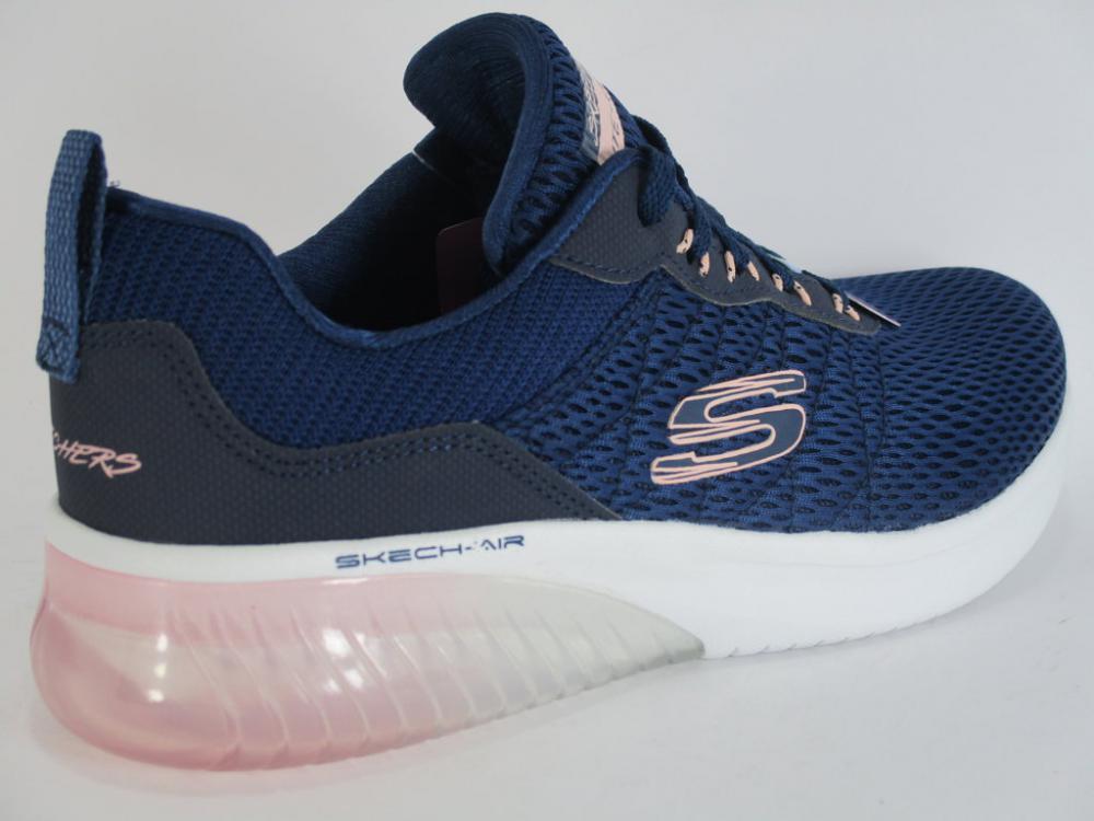 Skechers Skech Air Ultra Flex 13290 NVPK Navy - Scarpa Fitness Donna Memory Foam