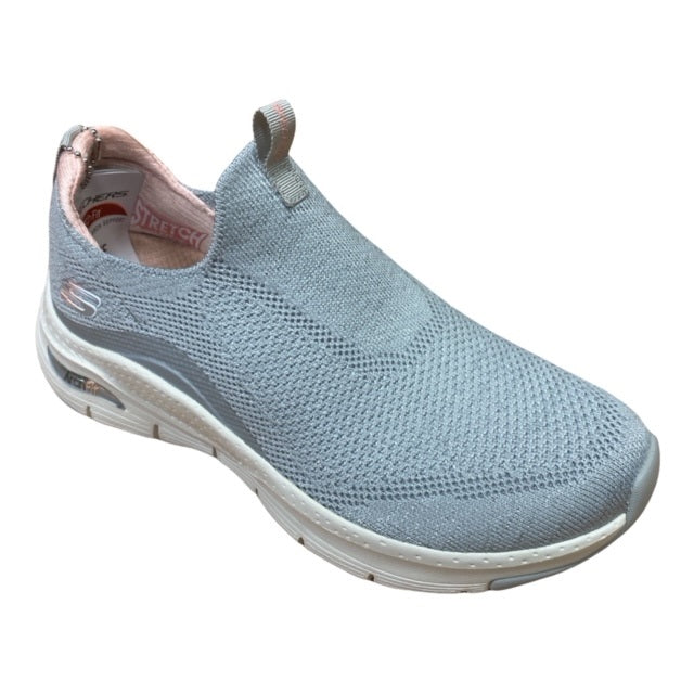 Skechers Arch Fit Keep IT UP 149415 - Sneakers Donna Supporto Plantare Grigio Rosa -30%