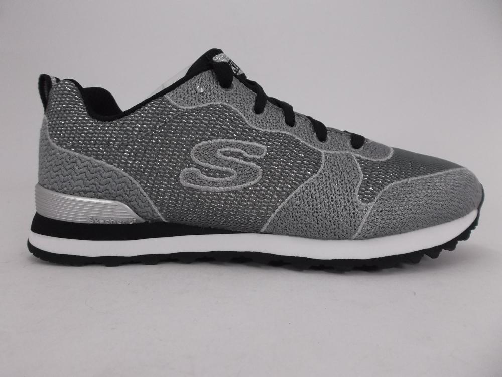 Skechers Shimmer Time 117 LTGY Sneakers Donna Grigio Chiaro - Memory Air