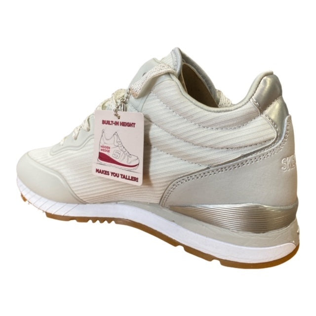 Skechers Vega High 920WHT Sneakers Donna Bianche con Rialzo - Zeppa Interna