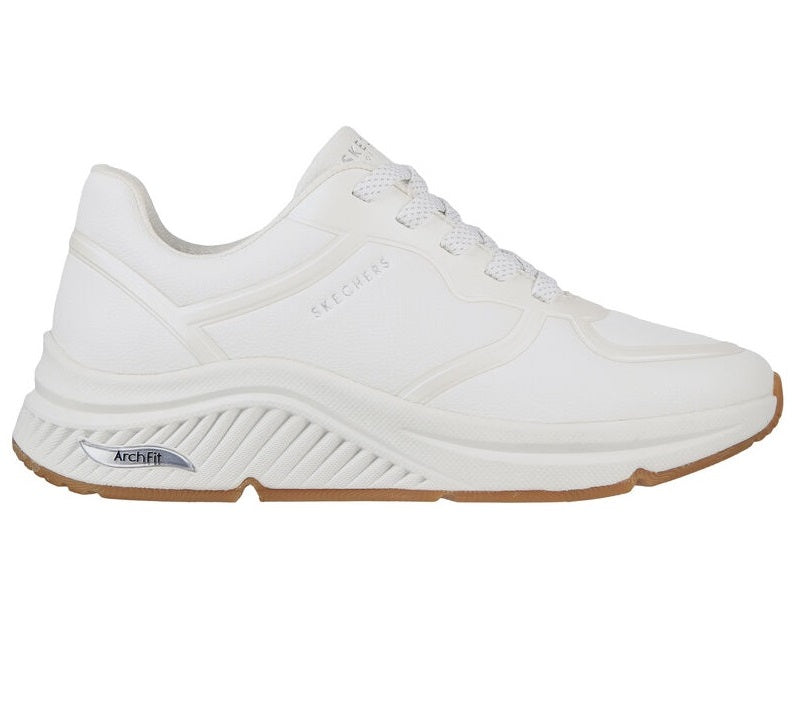 Skechers Sneakers Donna Arch Fit S-Miles Mile Makers Bianche - 155570 WHT