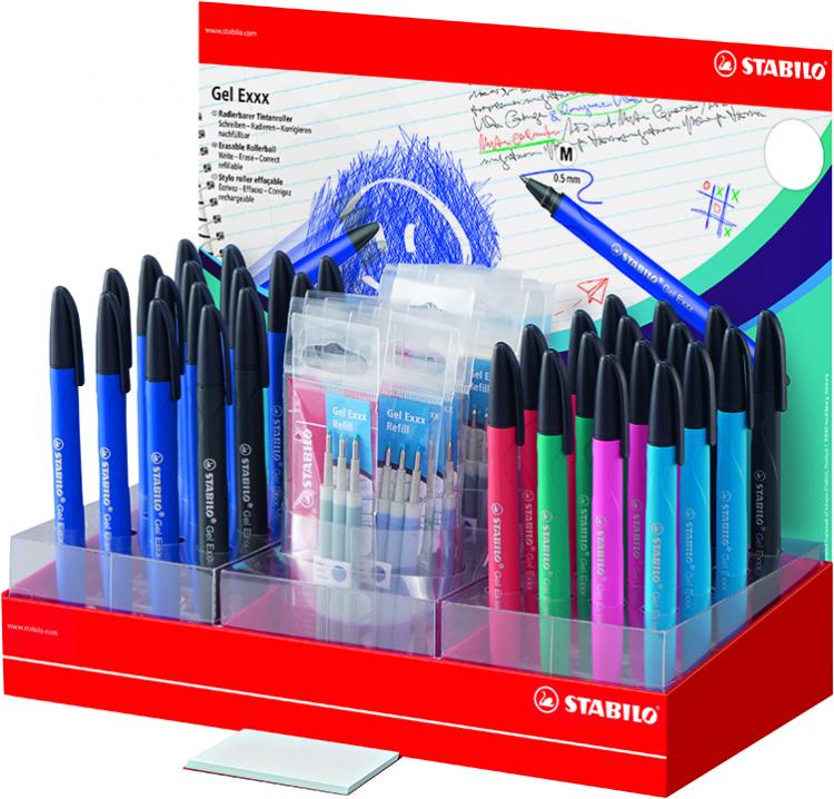 Stabilo Penna Gel Exxx Espositore 92 Pezzi Ufficio Scuola Cancelleria