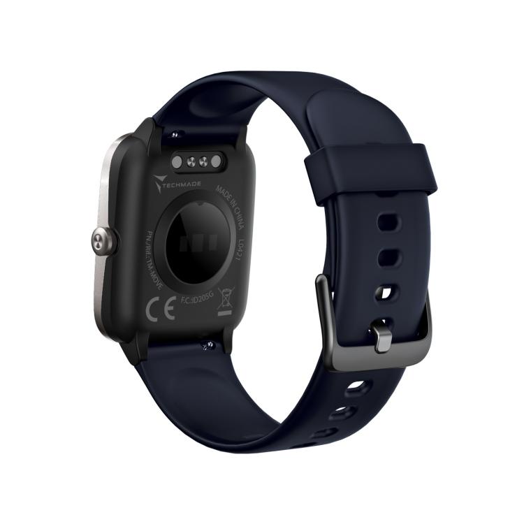 Techmade Smartwatch Move Bluetooth Gps Integrato Sport Impermeabile Silver/Blu