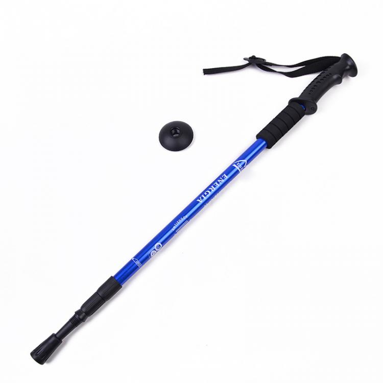 COPPIA 2pz BASTONI DA TREKKING TELESCOPICO REGOLABILE ESCURSIONI PASSEGO BLU