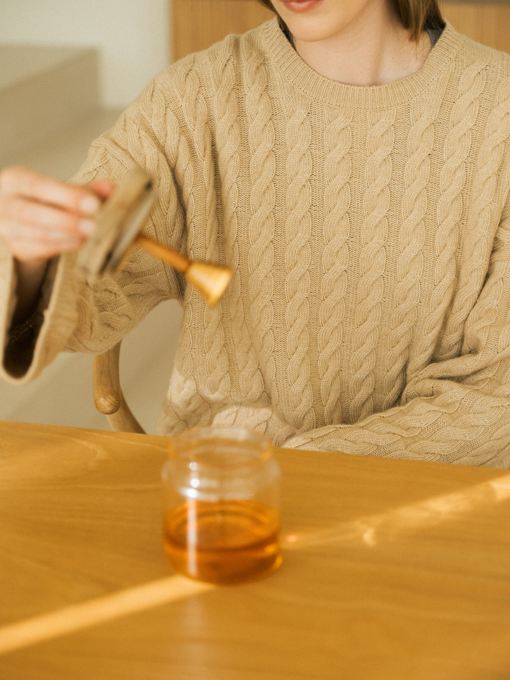 Cashmere Mix Maxi Cable-Knit Sweater