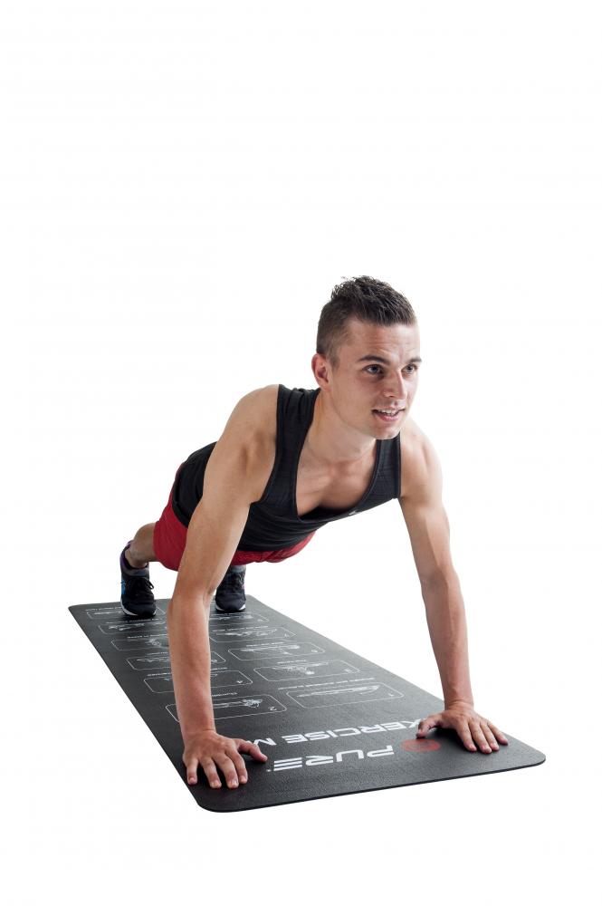 Pure 2Improve Tappetino Fitness Exercise Mat P21290000 173x61cm Nero