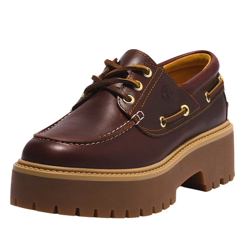 Timberland Scarpa Nautica Stone Street TB0A2QDMD57 Marrone Scuro Plateau Donna