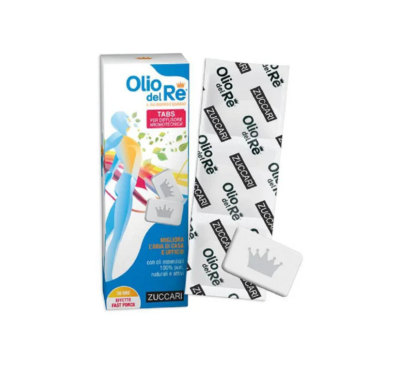 Zuccari Olio Del Re 9 Tabs Ricarica Diffusore Ambiente Purificatore Aria Casa