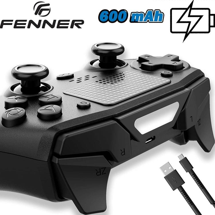 Fenner Controller Per Ps4/Pc (V2) Wireless Joystick Pad Playstation 4 Nero