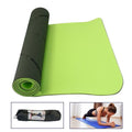 Tappetino Pilates Tappeto Yoga Materassino Fitness Gomma Tpe 6mm Bicolore Verde